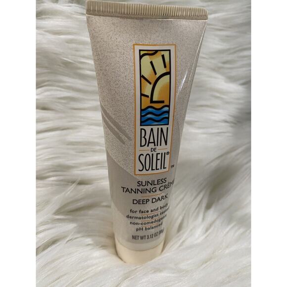 Vintage Bain de Soleil Discontinued 3.12 oz SUNLESS DEEP DARK Tanning Creme RARE - Picture 2 of 4